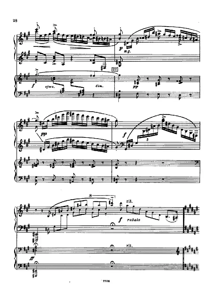 升f小调第一钢琴协奏曲 Op.1(双钢琴版)