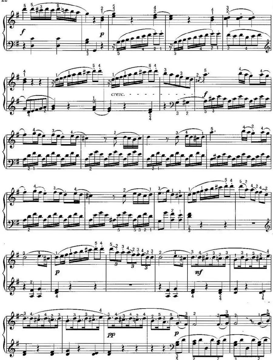 不可不弹的世界钢琴名曲:奏鸣曲(G大调)