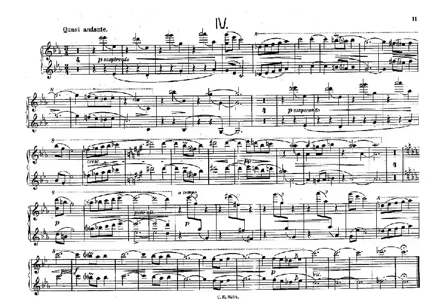 5 Waltzes Op.51-4 Hands(5首圆舞曲-四手联弹)