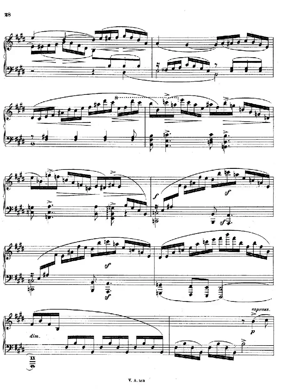 升c小调第一钢琴奏鸣曲(Op.6)