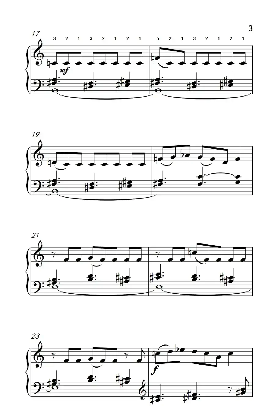 六首保加利亚节奏舞曲 第六首(巴托克 小宇宙 钢琴教程 6)