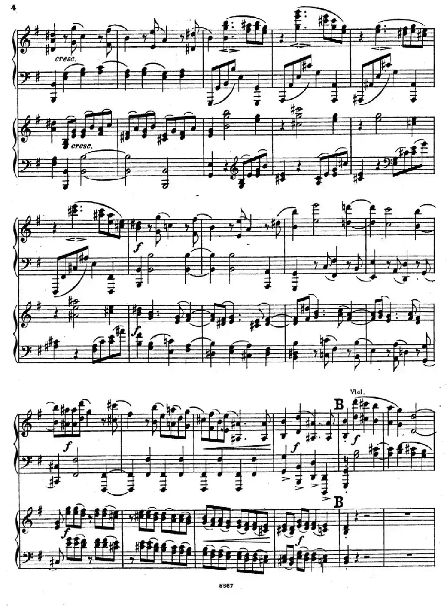 Symphony No.4 in e Minor Op.98(e小调第四交响曲·双钢琴)