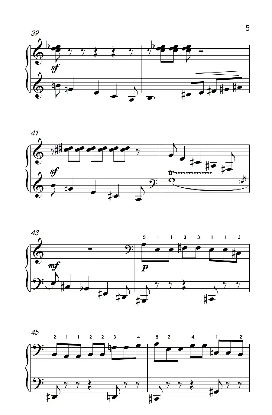 六首保加利亚节奏舞曲 第四首(巴托克 小宇宙 钢琴教程 6)