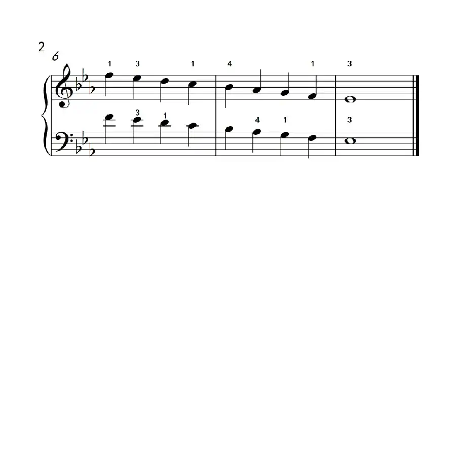 降E大调音阶(孩子们的钢琴音阶、和弦与琶音 2)