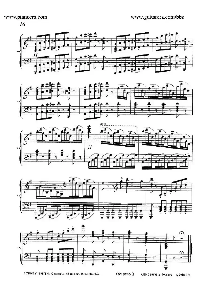 Piano Concerto No.1 in g Minor Op.25(g小调第一钢琴协奏曲·钢琴独奏)