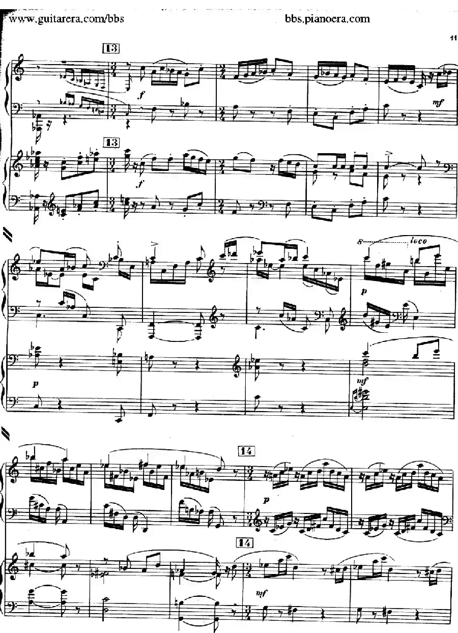 Piano Concerto in c-sharp Minor (升c小调钢琴协奏曲·第一乐章)