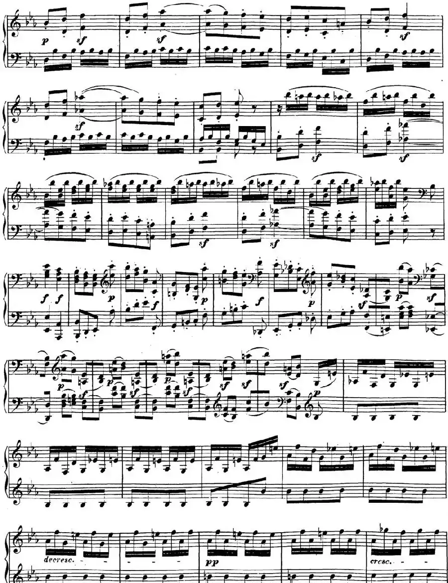 贝多芬钢琴奏鸣曲13 幻想奏鸣曲 降E大调 Op.27 No.1 E-flat major