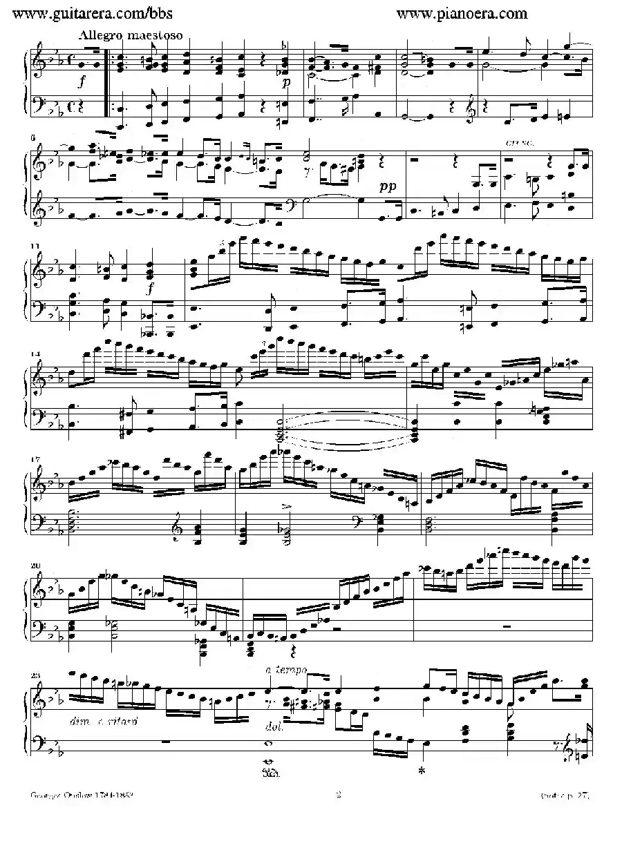 Grande Piano Sonata in c Minor Op.2(c小调华丽钢琴奏鸣曲·第一乐章)