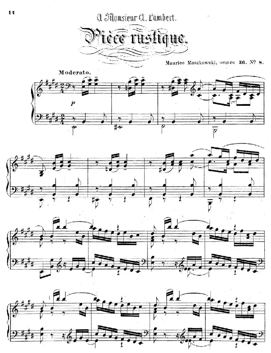 Characteristic Pieces Op.36(8首个性小品·8)