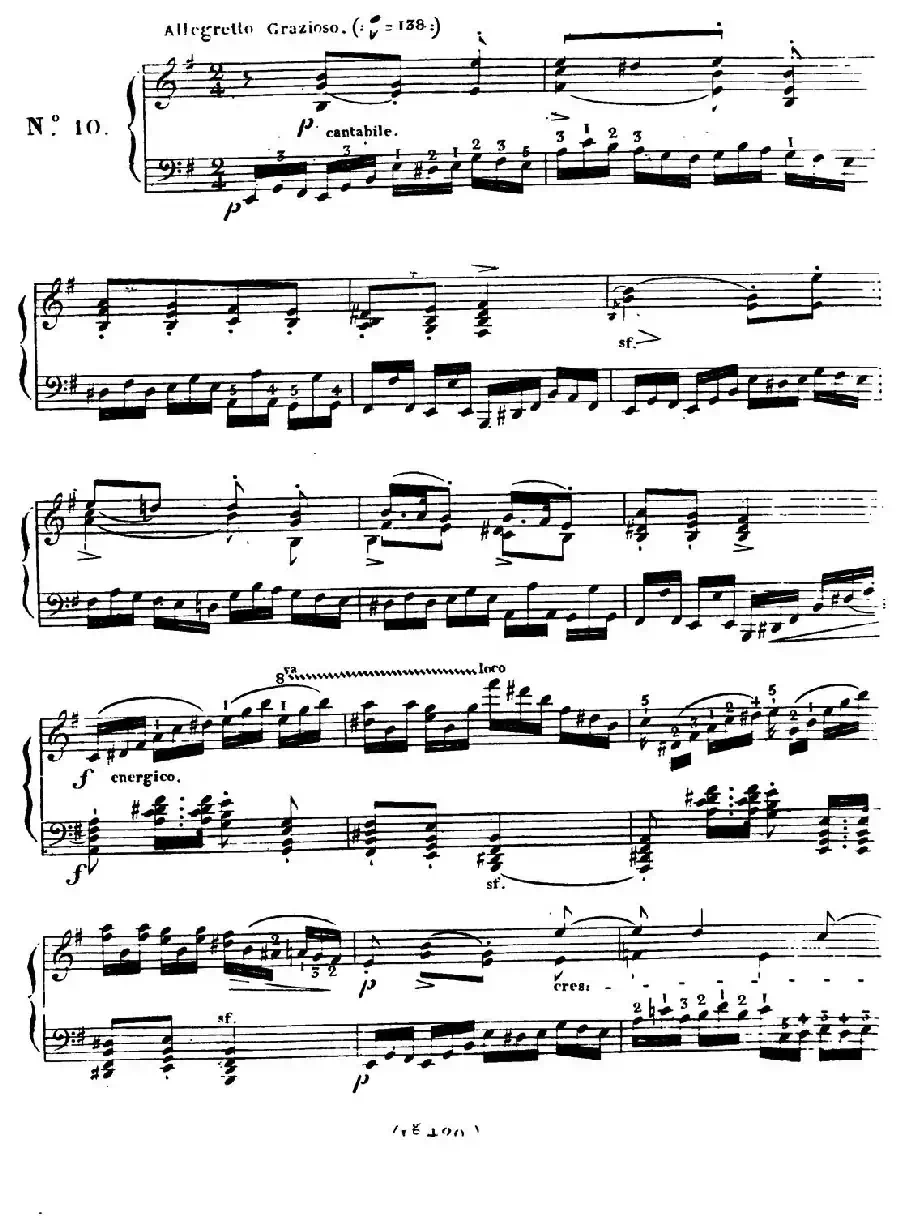 24 Exercices et Preludes Op.21(24首前奏练习曲·10)