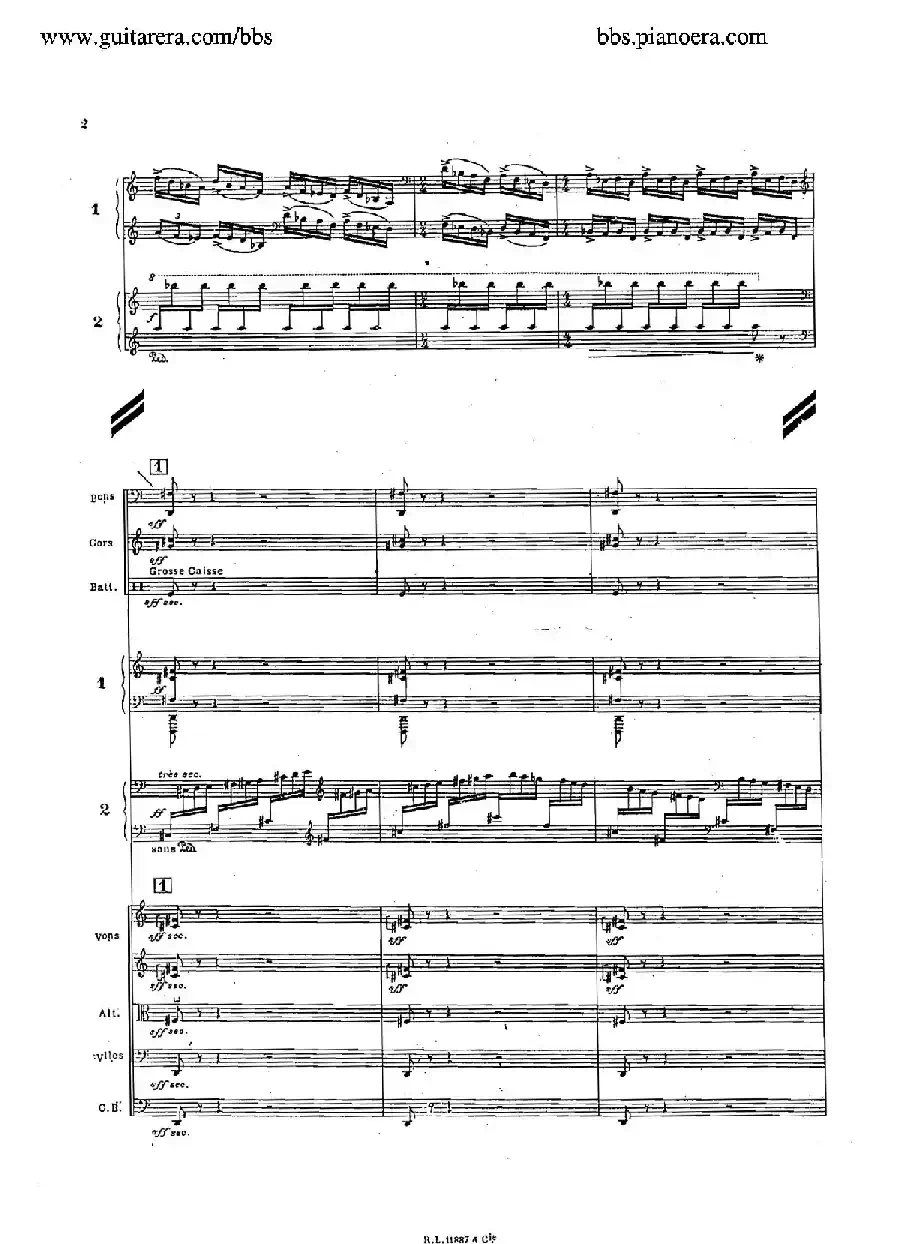 Concerto for 2 Pianos in d Minor(d小调双钢琴协奏曲·总谱)