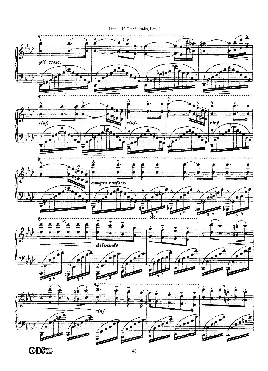 12 Grand Etudes S.137(12首华丽的练习曲·10)