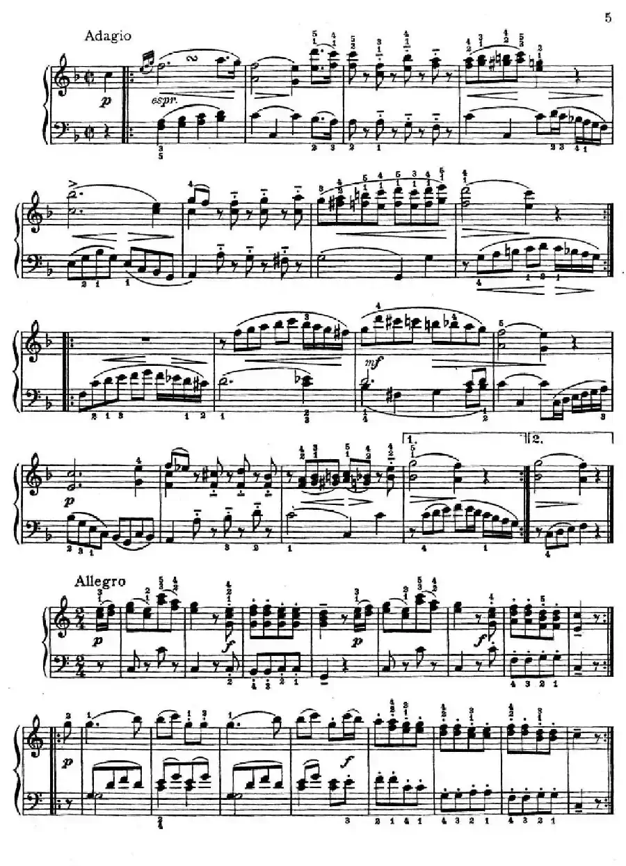 6 Viennese Sonatinas K.439b(6首维也纳小奏鸣曲·Ⅰ)