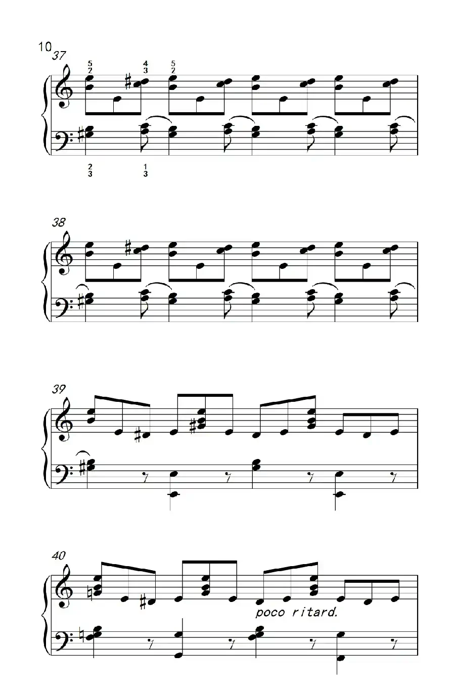 莫什科夫斯基 钢琴练习曲(第八首)