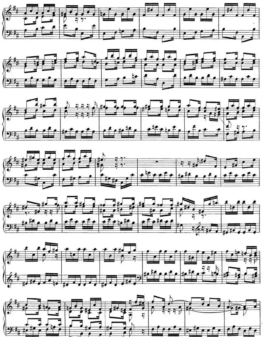 Toccata BWV 912(7首托卡塔·No.3 D大调)