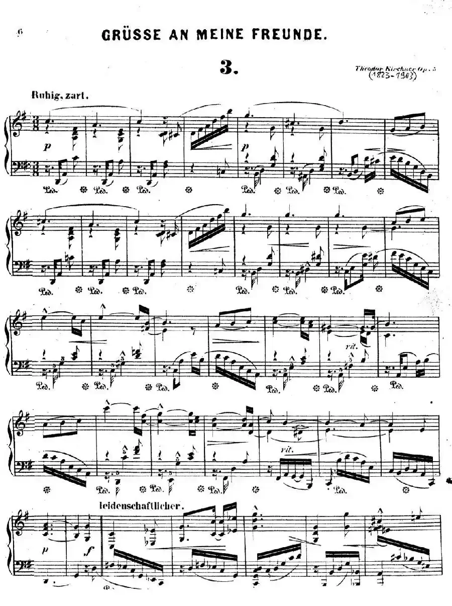 Gruesse An Meine Freunde Op.5(致朋友们的问候·3)