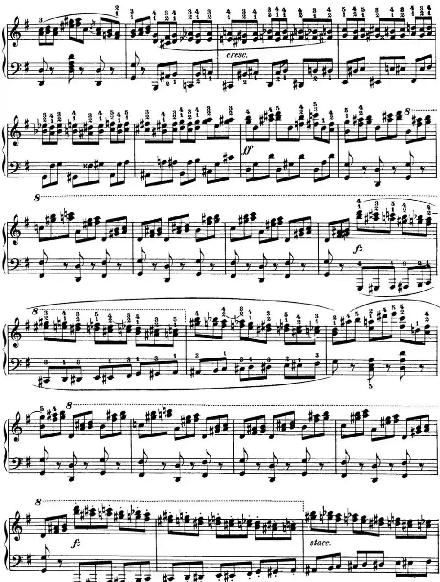 50首车尔尼Op.740钢琴手指灵巧技术练习曲(NO.39)