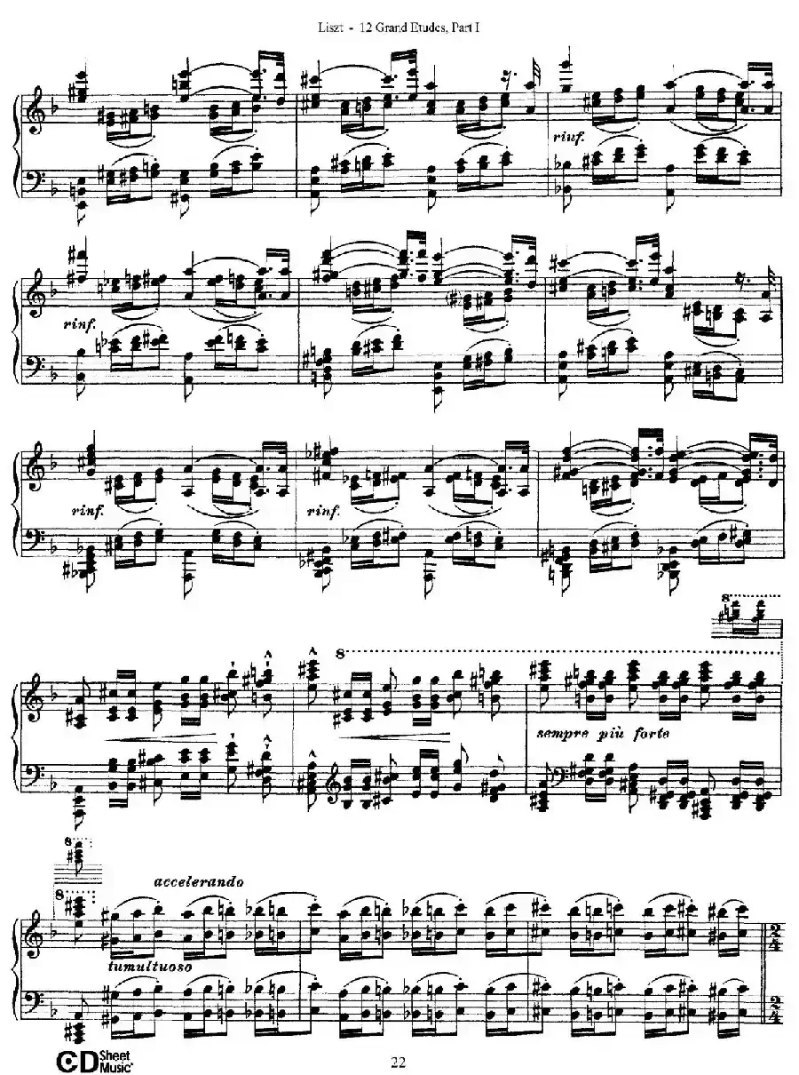 12 Grand Etudes S.137(12首华丽的练习曲·4)