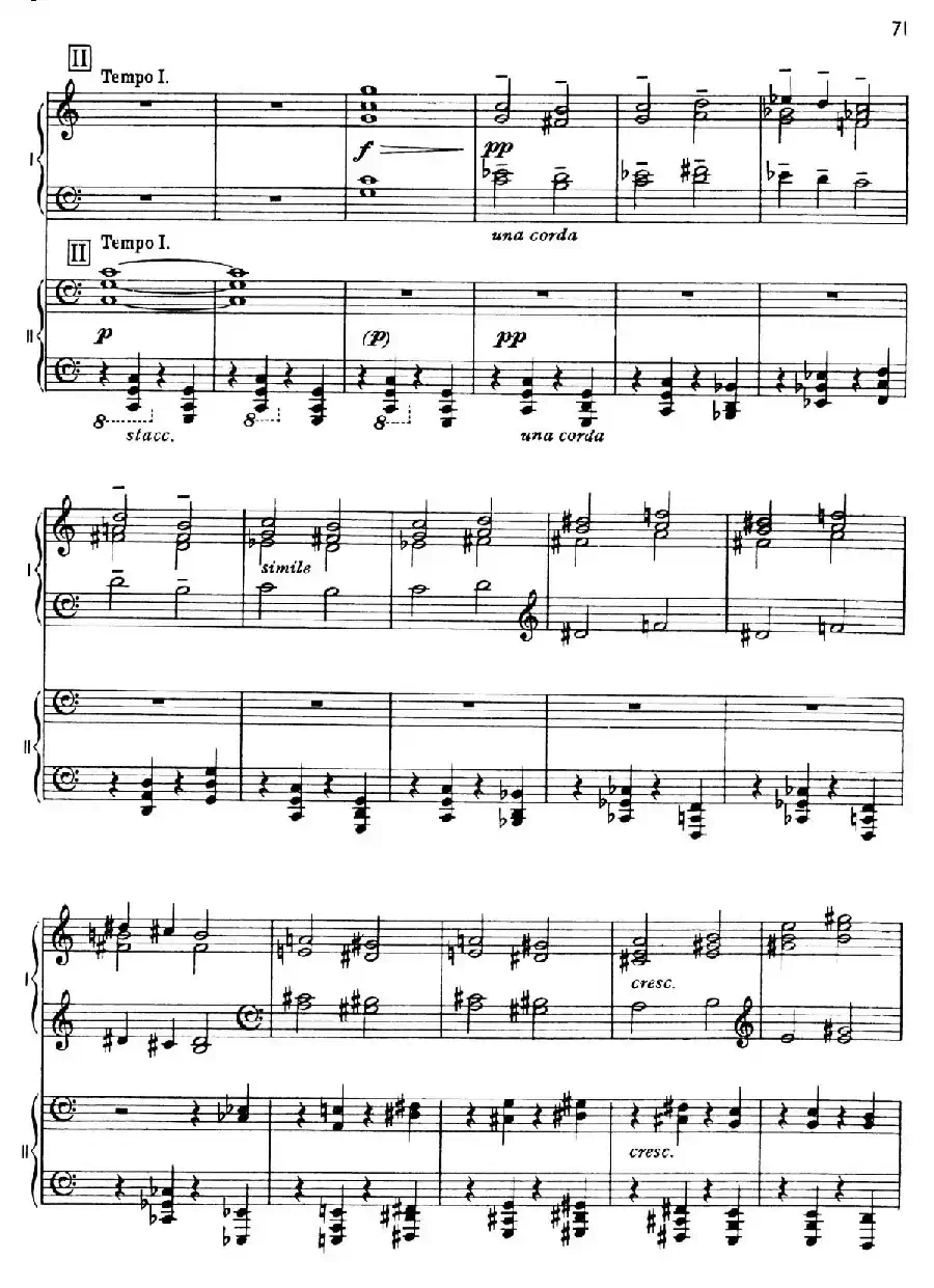 The Planets Op.32(双钢琴)(行星·第五乐章 土星—老年使者)