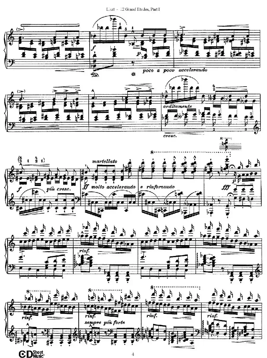 12 Grand Etudes S.137(12首华丽的练习曲·2)