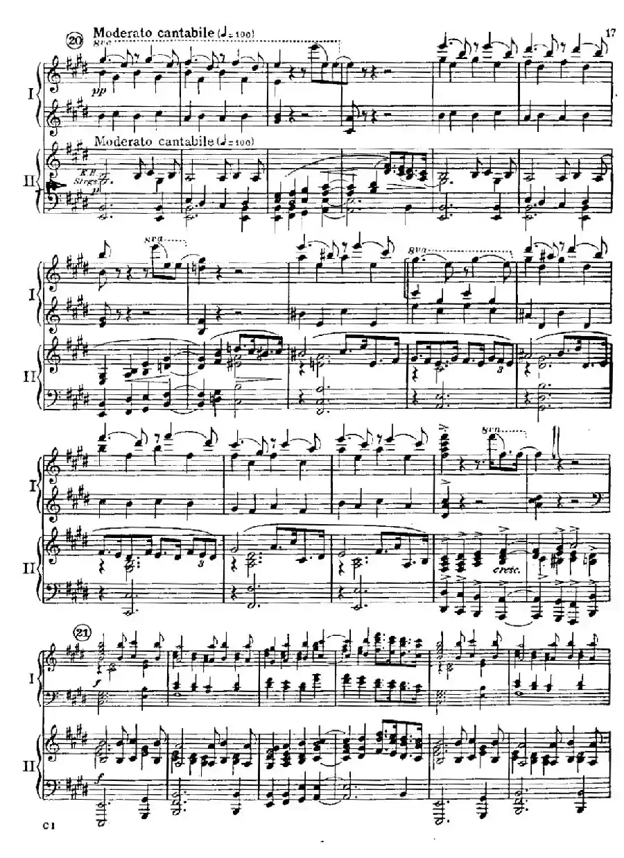 F大调爵士钢琴协奏曲(美版双钢琴原谱 P11—20)