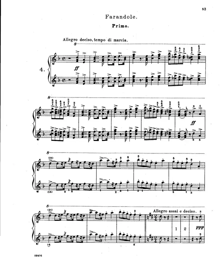 L'Arlesienne Suite No·2(阿莱城姑娘·第二组曲·四手联弹)