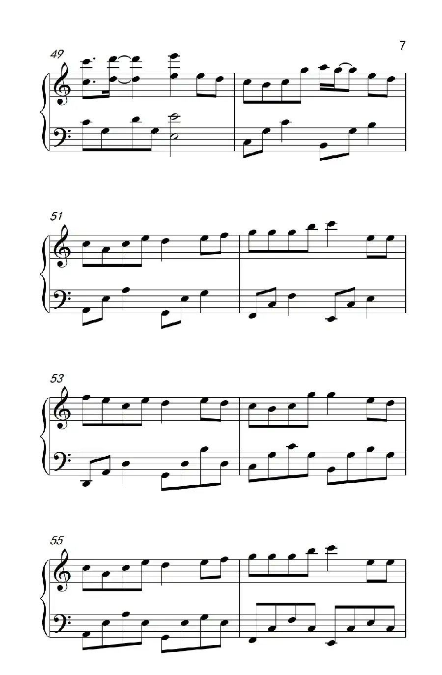 爱转角(《弹吧音教》制谱)
