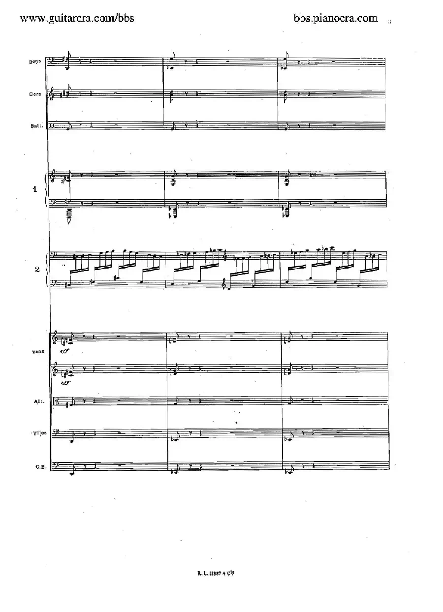 Concerto for 2 Pianos in d Minor(d小调双钢琴协奏曲·总谱)