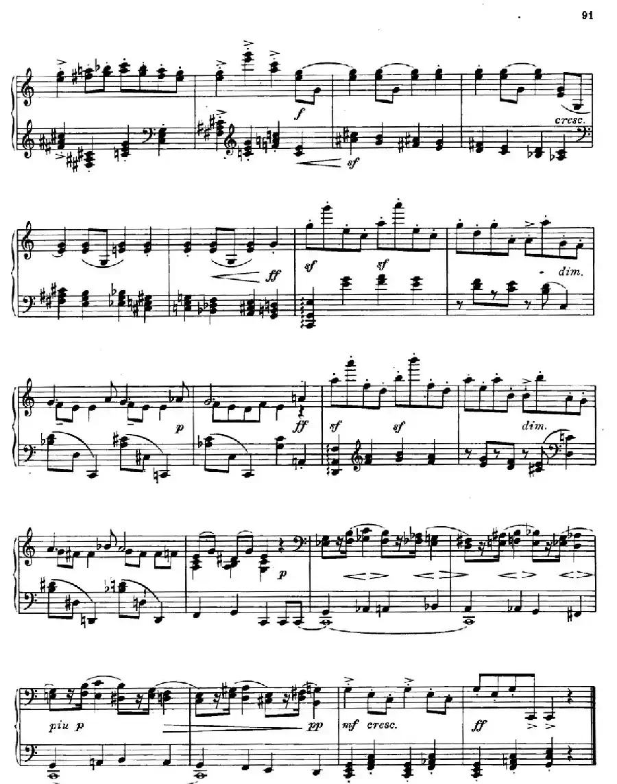 Prokofiev - Ten Pieces Op.12(普罗科菲耶夫-10首小品·3)