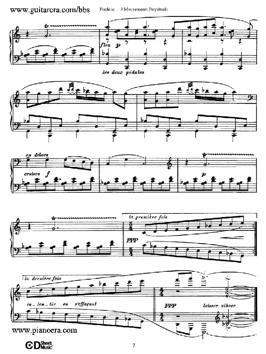 Trois Mouvements Perpetuel(3首无穷动·3)