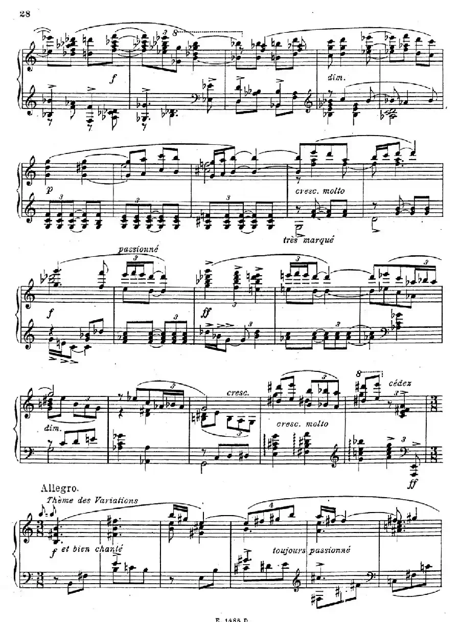 Sonate Romantique Op.3(浪漫奏鸣曲·Ⅲ)