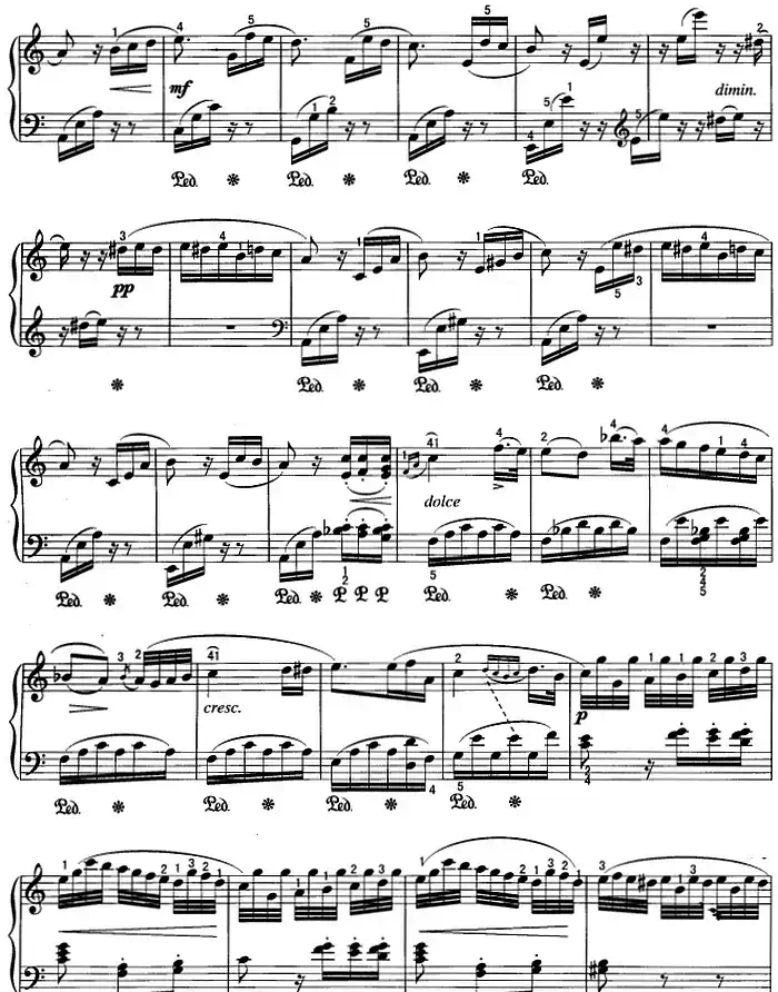 不可不弹的世界钢琴名曲:献给爱丽丝
