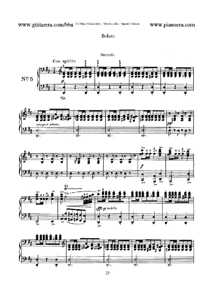 Spanish Dances Op.12(西班牙舞曲·四手联弹版)