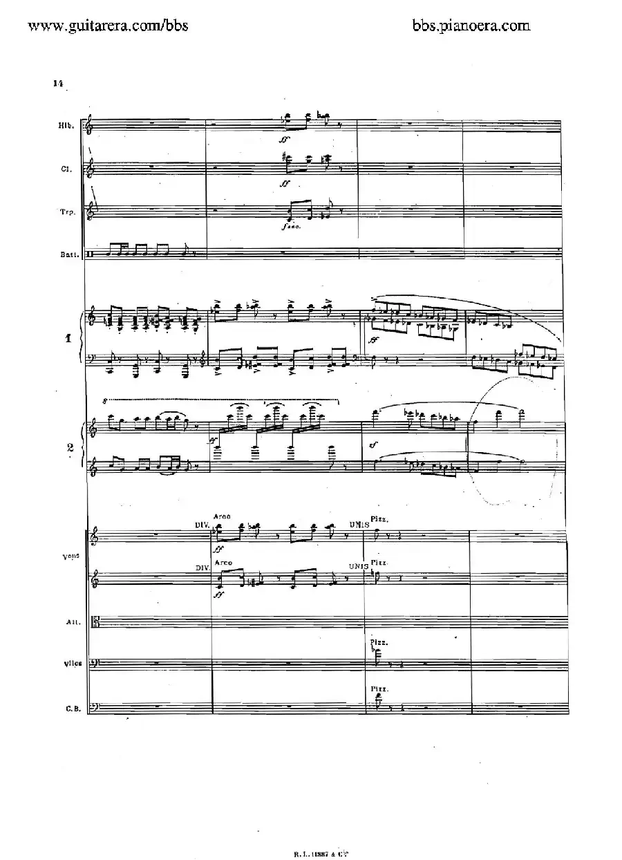 Concerto for 2 Pianos in d Minor(d小调双钢琴协奏曲·总谱)