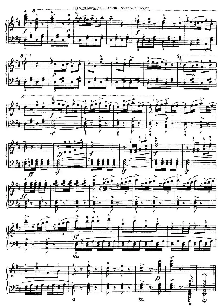 7 Piano Sonatinas Op.168(7首钢琴小奏鸣曲 No.5)