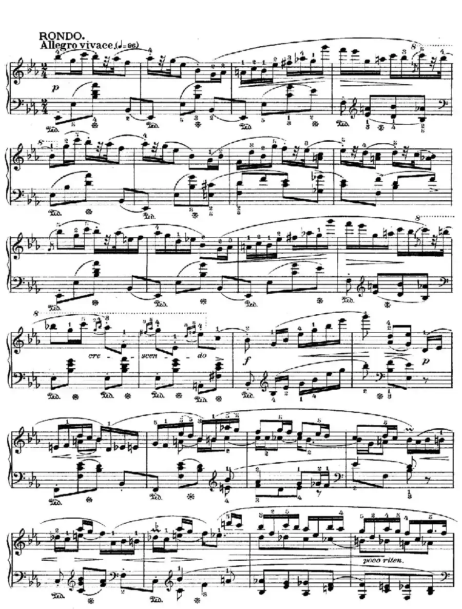 Rondo in E flat Major Op.16(降E大调回旋曲)