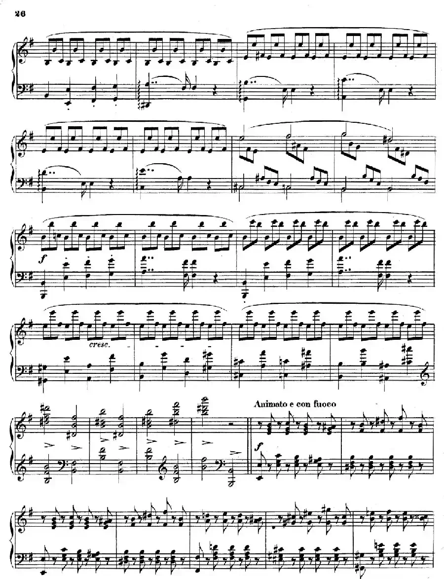 Piano Sonata in e Minor Op.28(e小调钢琴奏鸣曲)