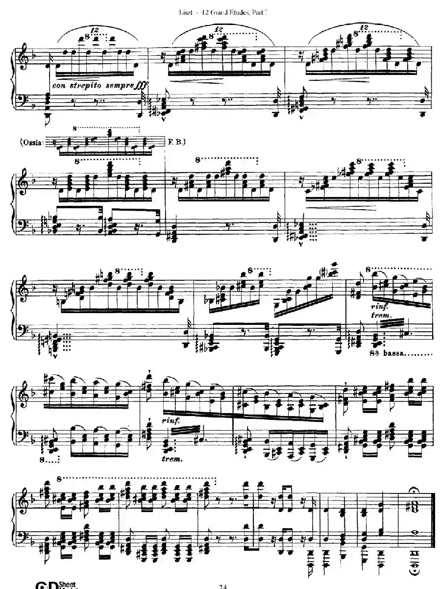 12 Grand Etudes S.137(12首华丽的练习曲·4)