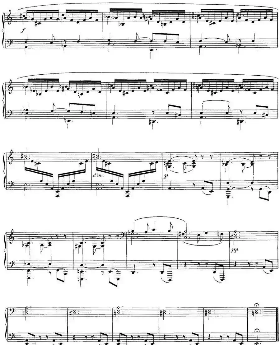 福雷13首船歌:Barcarolle No·10 in A min, Op·104, No· 2