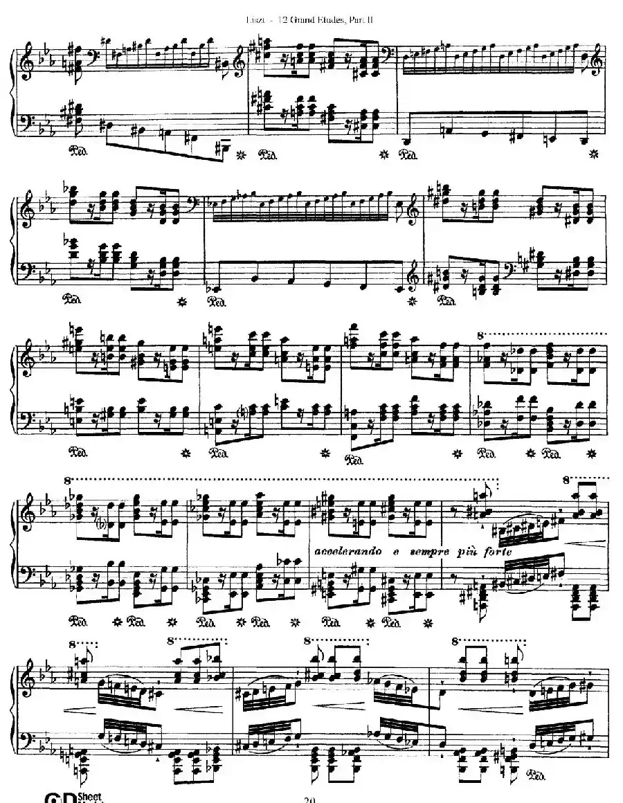 12 Grand Etudes S.137(12首华丽的练习曲·8)