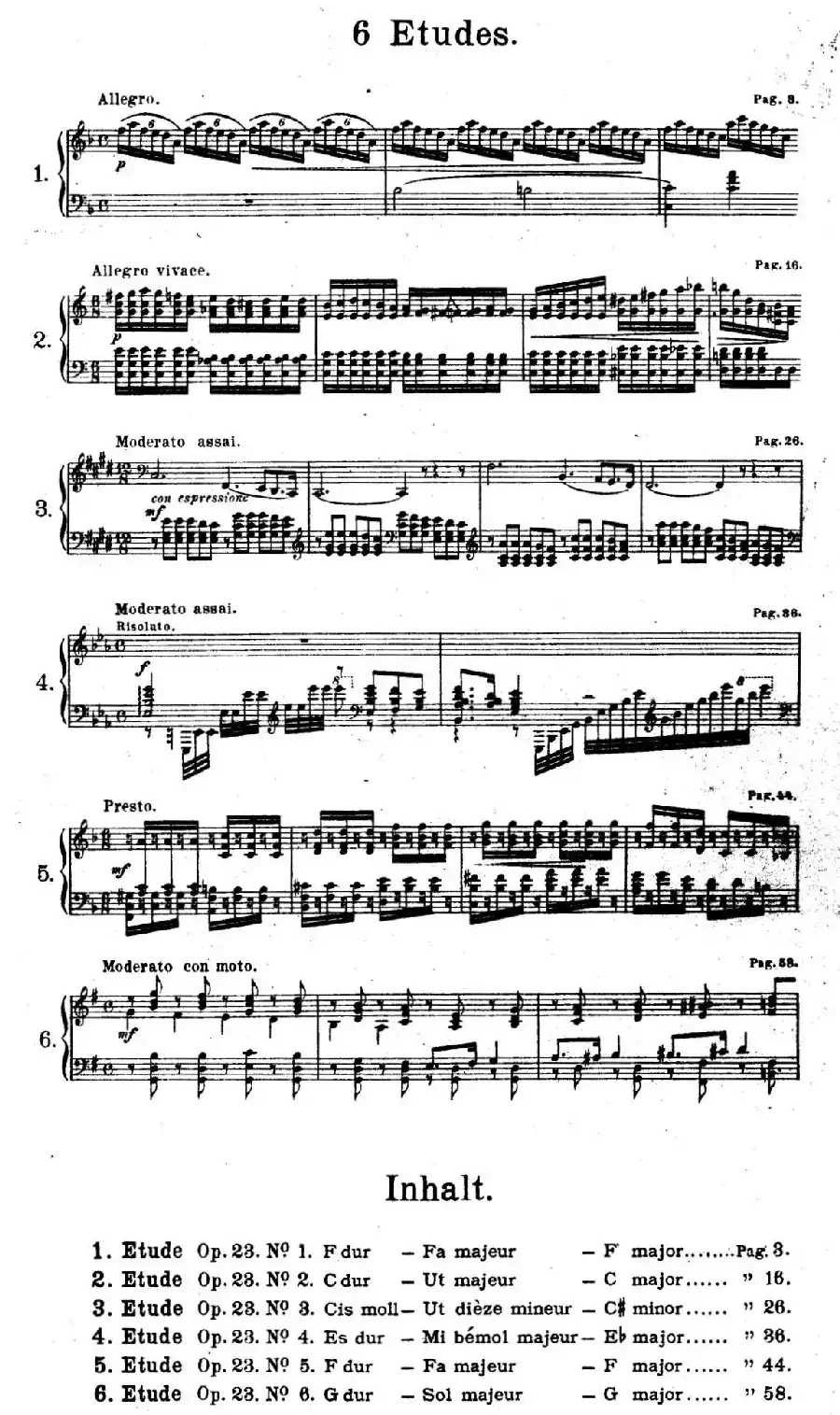 Six Etudes Op.23(6首练习曲·Ⅵ)