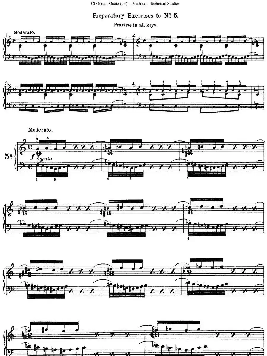 Technical Studies 60 Progressive Exercises (60首钢琴循序渐进练习曲 P1——10)