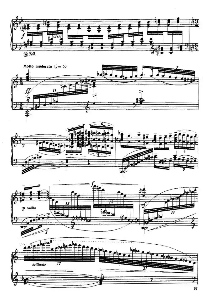 Six Préludes Exotiques Op·17(6首特色前奏曲·5)