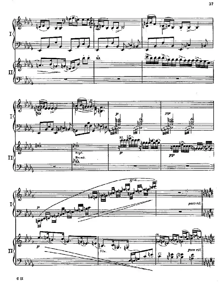 F大调爵士钢琴协奏曲(美版双钢琴原谱 P31—40)