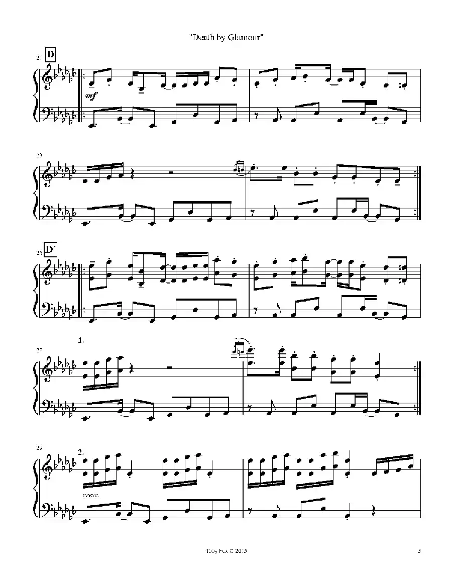 Death By Glamour(Duet)