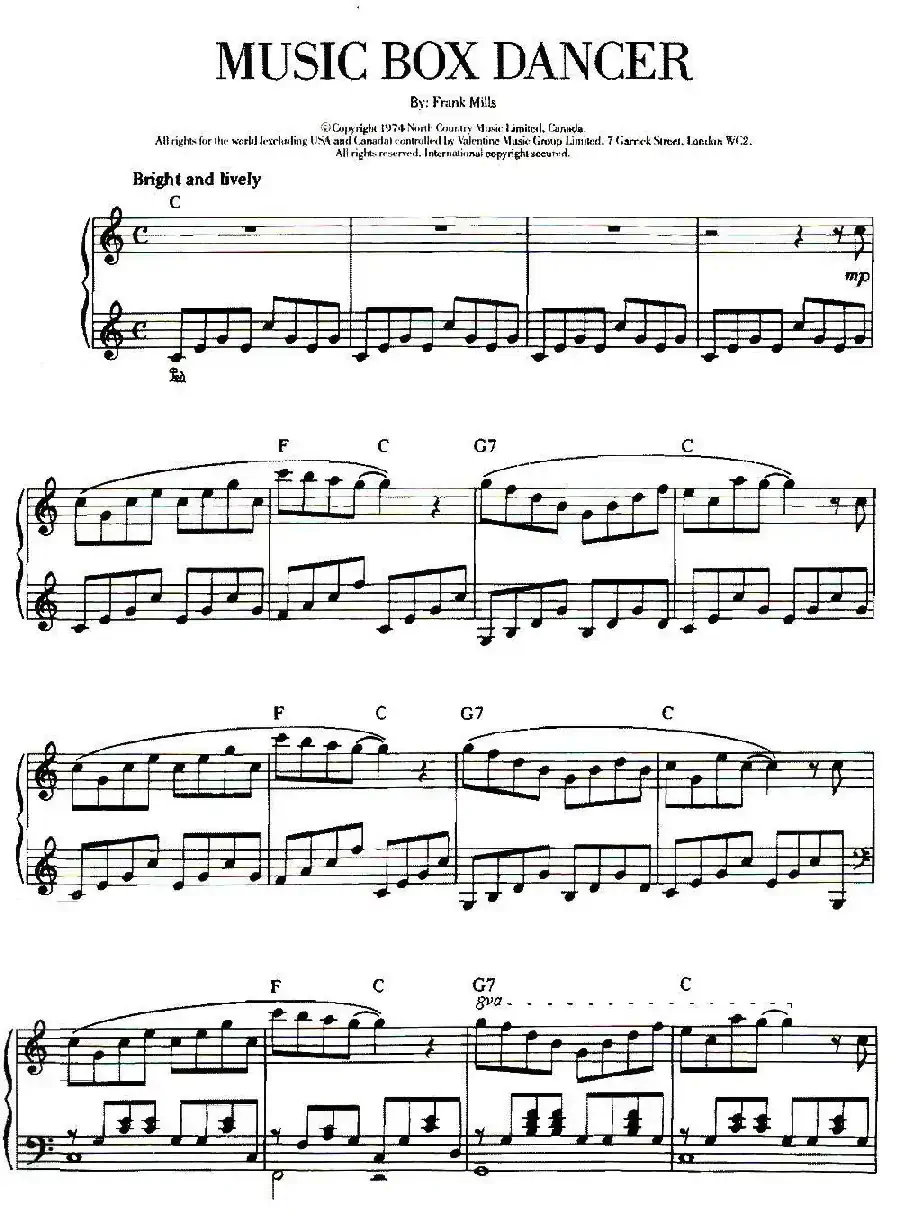 100首欧美流行歌曲钢琴独奏:MUSIC BOX DANCHR