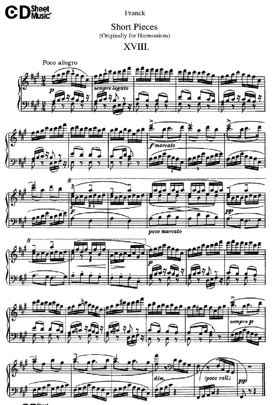 18 Short Pieces(18首小品·XVIII)