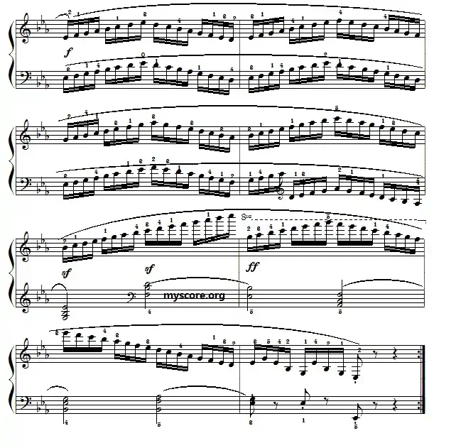 车尔尼(Czerny)849第18首曲谱及练习指导