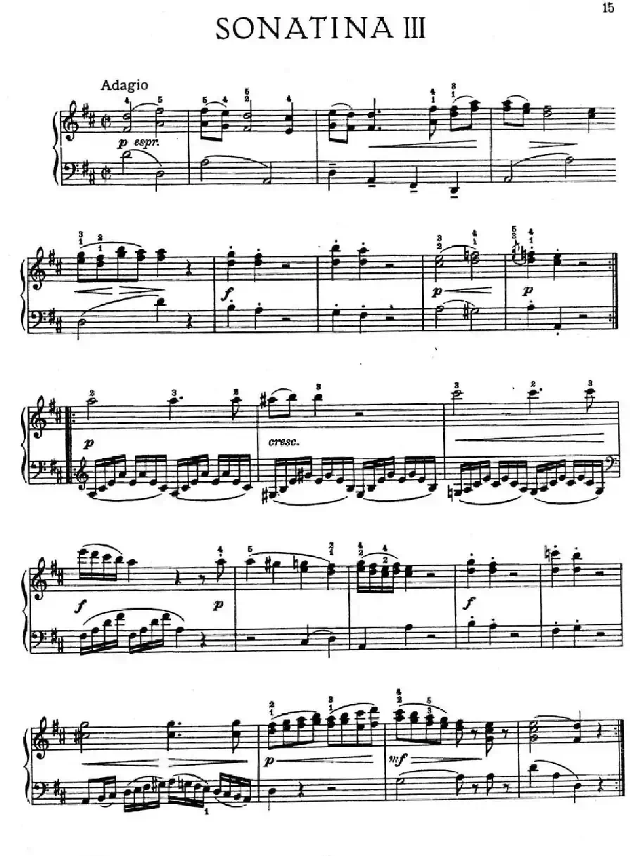 6 Viennese Sonatinas K.439b(6首维也纳小奏鸣曲·Ⅲ)