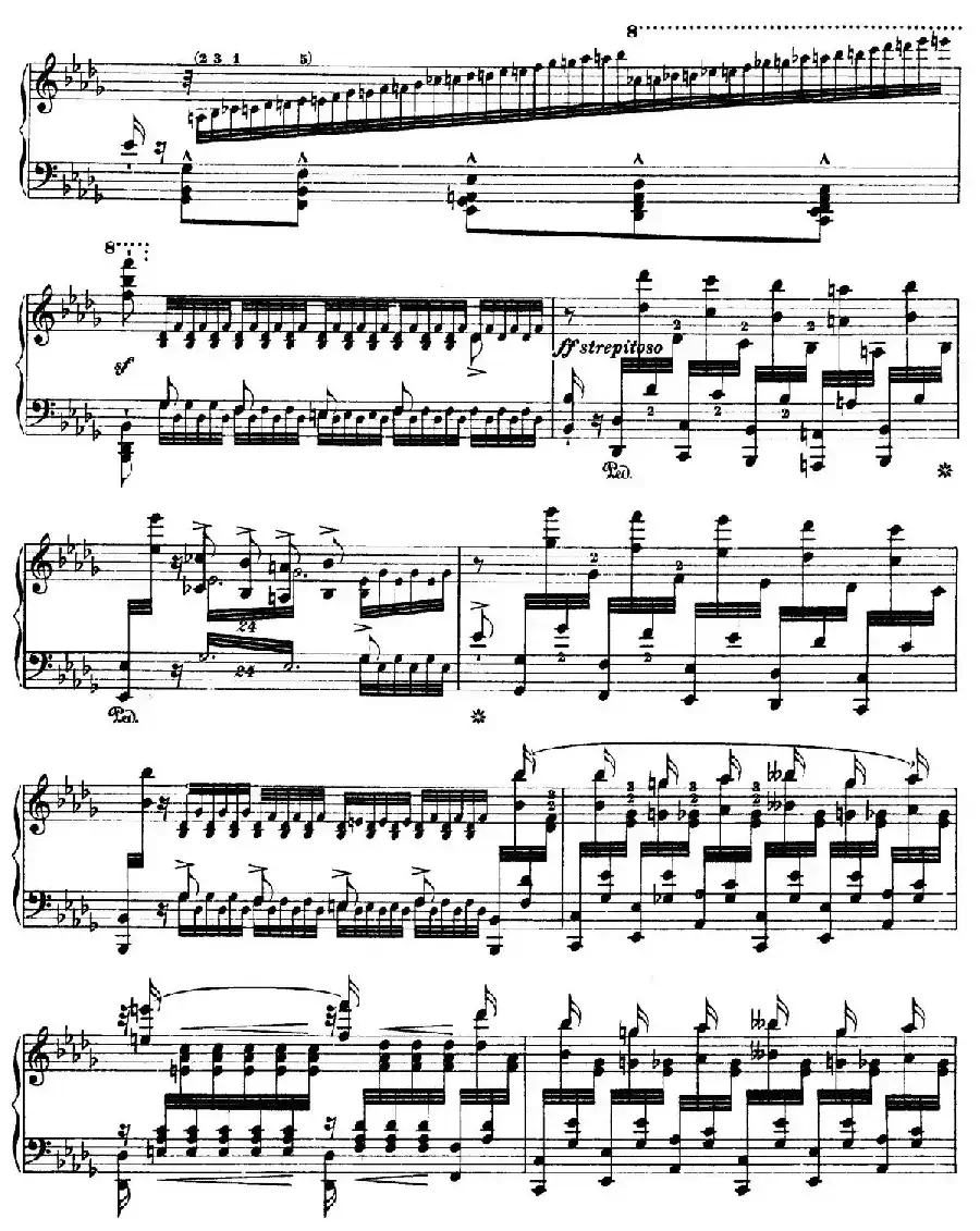12 Etudes d'execution Transcendante S.139(12首超技练习曲·12)